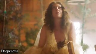 Hot threesome with Elena Koshka and a huge cock on Deeper