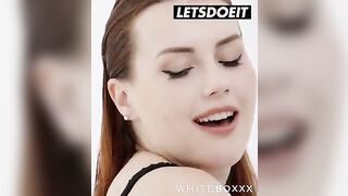 Charlie Red, the fiery redhead from Prague, gets her pussy filled with cum