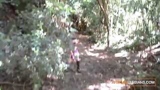 Three African girls in a steamy lesbian threesome