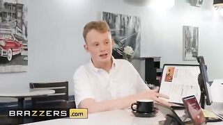 A bored waitress tried to get some extra money from her customer