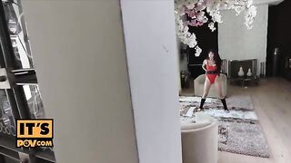 Brenna Sparks checks her stepson’s cock in the juiciest way