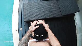 Bikini girl Hansel Grettel gets fucked hard and cummed in