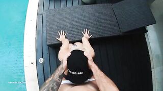 Bikini girl Hansel Grettel gets fucked hard and cummed in