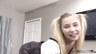 Carolina Sweets will do anything to please her stepdad in this taboo scene