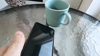 The stepson fucked his stepmom Mira Lime in the kitchen quickly