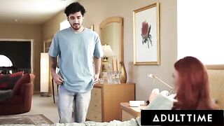 Ginger STEPMOM Marie McCray gets shocked by a dick pic