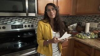 My stepmom squirts me a mouthful when my dad's not around