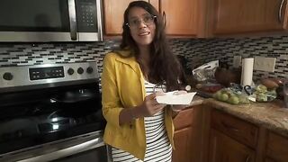 My stepmom squirts me a mouthful when my dad's not around