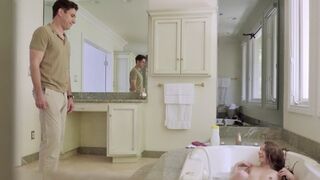 Rebel Lynn gets fucked by stepbrother in bathtub scene