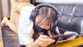 A young gamer girl gets fucked by her boyfriend on camera