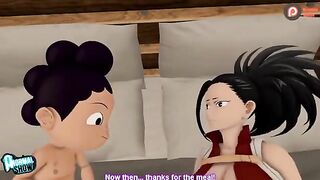 My Hero Academia's Momo and Uraraka get fucked hard in this hot hentai animation