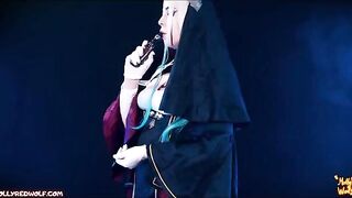A nun punished me for my lies, using a strap-on in a hardcore way