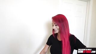 A kinky slut Demi Rhoades with nice tattoos fucks in a steamy sex tape