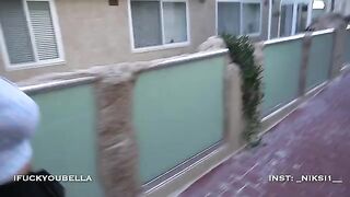 A guy picked up a girl at the resort and fucked her in the mouth