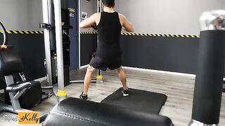Fucking my crush in the gym restroom is the best workout