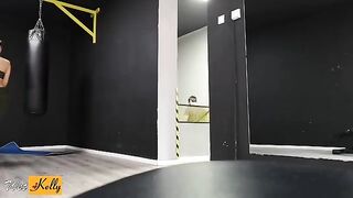 Fucking my crush in the gym restroom is the best workout