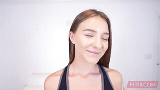 Casting with a pretty amateur Ukrainian teen refugee, fit and eager