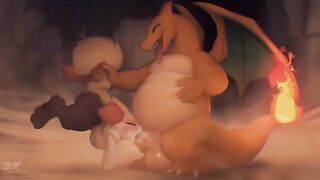 A hot Fire-type Pokemon scene that will make you lose your soul
