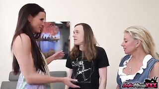 Sofie Marie and Payton Hall in hot stepmom swap action