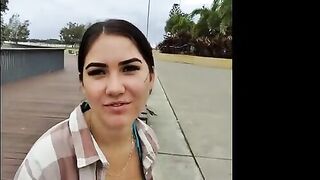 A brunette woman was picked up in the park and had sex with me