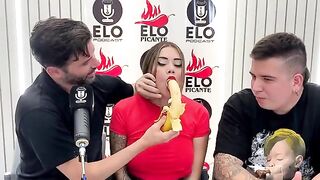 Sara Blonde gets fucked after a disastrous interview on Elo Podcast