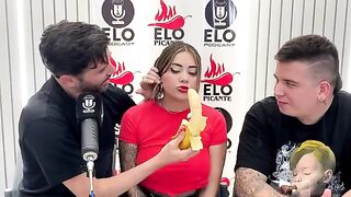 Sara Blonde gets fucked after a disastrous interview on Elo Podcast
