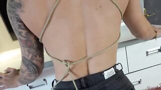 My step brother pushed his cock through my jeans and dry humped me