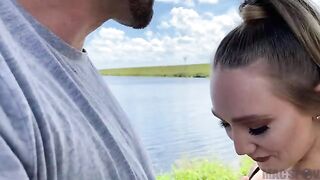J-Mac fucked PAWG AJ Applegate hard outdoors on a hot summer day
