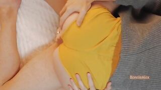 An outfit for two - an amateur couple has passionate sex