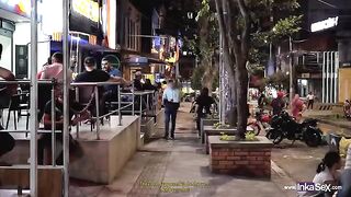 Spying Sara Blonde in a Colombian disco, a thrilling encounter unfolds