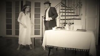 Naughty dancer gets fucked hard by stepmom in retro scene