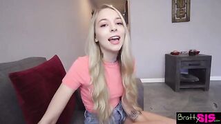 A step sister is begging for money and she will do anything to get it