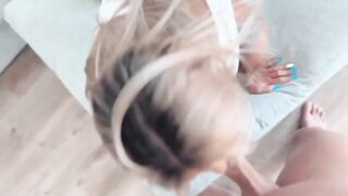 The best blowjob and creampie action with LittleBuffBabe ever
