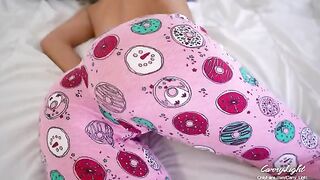 Step mom woke up to a cock in her pussy, her stepson helped her cum quick