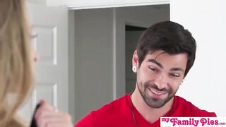 Kyler Quinn asks to borrow stepbrother's clothes for her belly