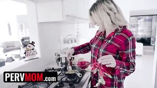 Busty step mom Cory Chase gets naked and fucks her step son