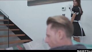 A Spanish maid seduced the husband while his wife was out