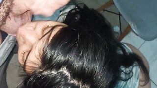 I filled the dentist with sperm and milk after sucking his dick