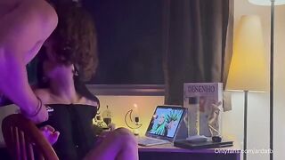 A cute 18-year-old girl gets high and fucks