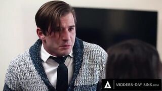 Can he hold back and not cum? Emma Hix, Vanna Bardot, & Rocky Emerson find out!
