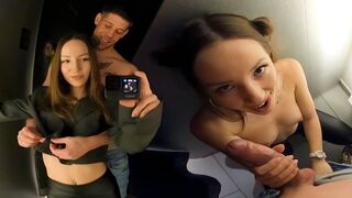 Dangerous sex in the dressing room can lead to amazing orgasms