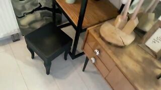 A juicy cutie swallows the cum of her partner, showcasing skill