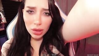 A cute girl was playing a game with her boyfriend but she cheated with her stepbrother
