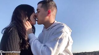 A girl from Tinder was passionately fucked in the park