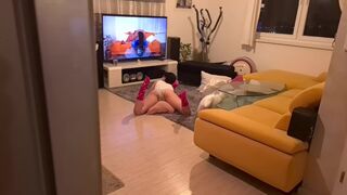 A horny guy was caught watching porn with stepsister