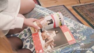 Lesbians study Kama Sutra before enjoying each other