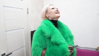 The husband did not let the girl go to the party, so she got him wet
