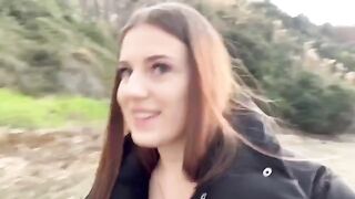 Girl was blowing guy on the beach and their friends spotted them