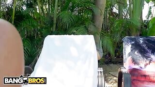 Julianna Vega, the busty Latina MILF, gets her ass smashed by Tony Rubino