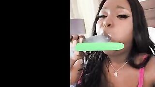 Playful Barbie Crystal took all the dildos from Lily Starfire and got intimate